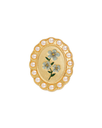 Fable England Forget Me Not Pearl Cameo Brooch