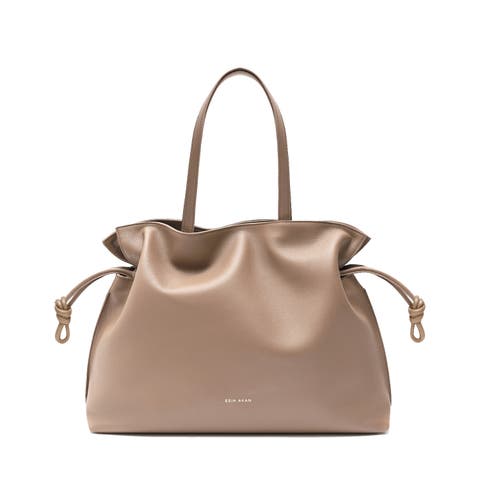 2-in-1 Emma Leather Tote Bag