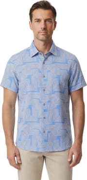 Lords of Harlech Inter Twine Mens Linen Button-up Shirt