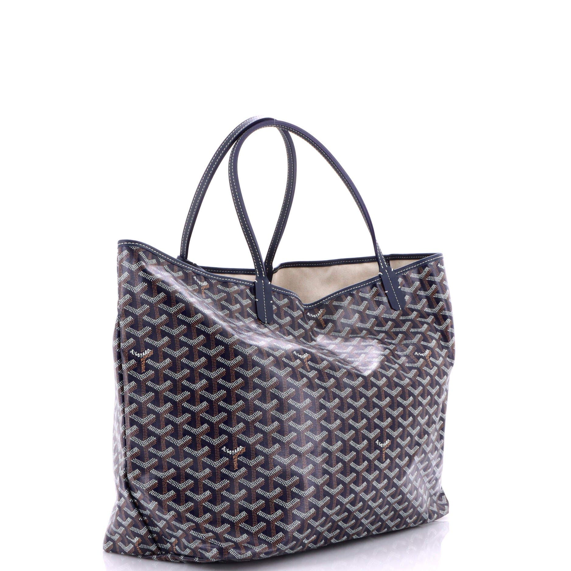 Pre-Owned Goyard Saint Louis Tote Coated Canvas GM, Alternate, color, Blue