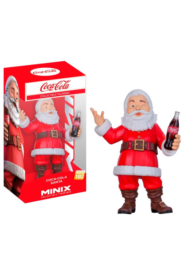 Coca-Cola Santa (Coca-Cola) Minix 4.5-Inch Vinyl Entertainment Figure, Main, color, Multi-Color