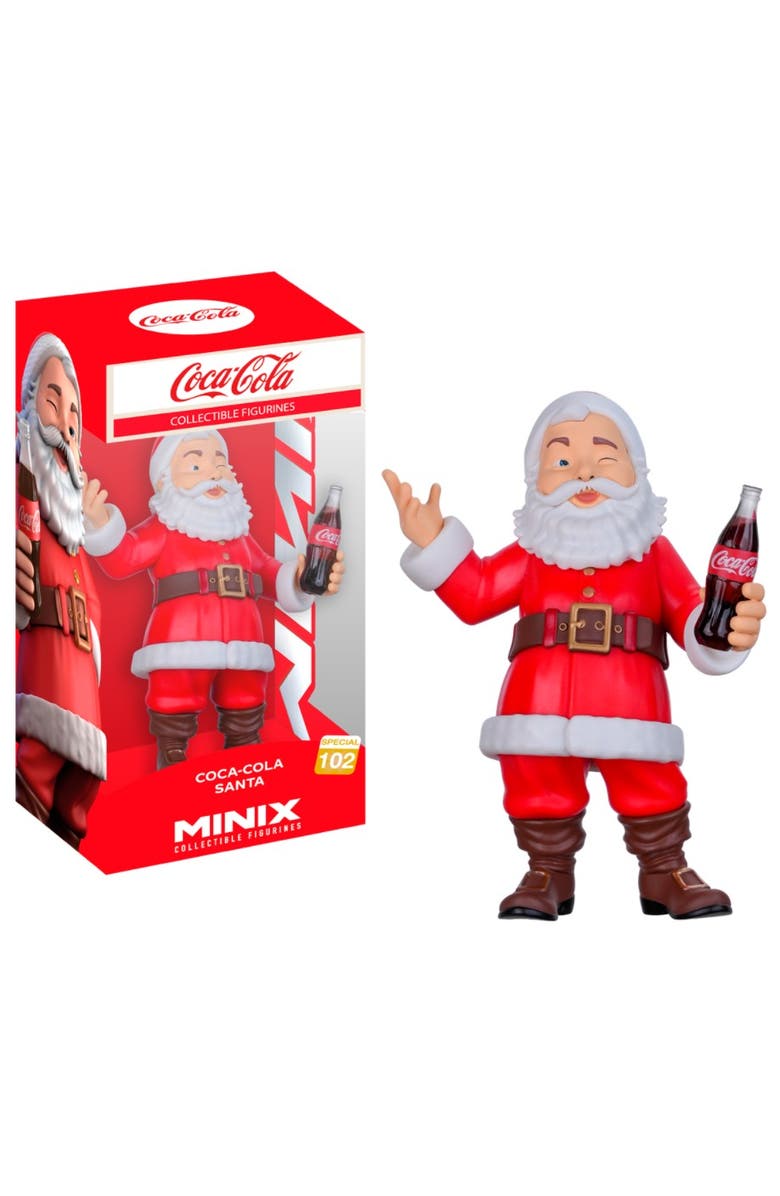 Minix Coca-Cola Santa (Coca-Cola) Minix 4.5-Inch Vinyl Entertainment Figure, Main, color, Multi-Color