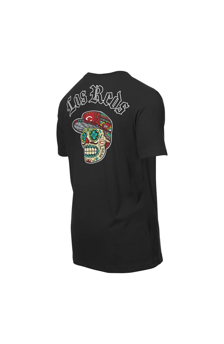 New Era Men's New Era Black Cincinnati Reds Sugar Skulls T-Shirt, Alternate, color, Black