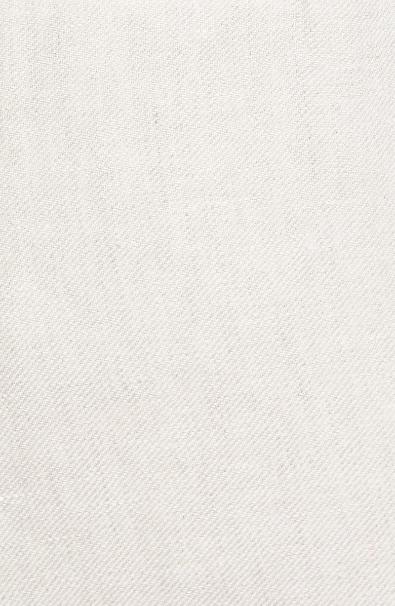 Brunello Cucinelli Monili Stripe Linen Pull-On Crop Pants, Alternate, color, 