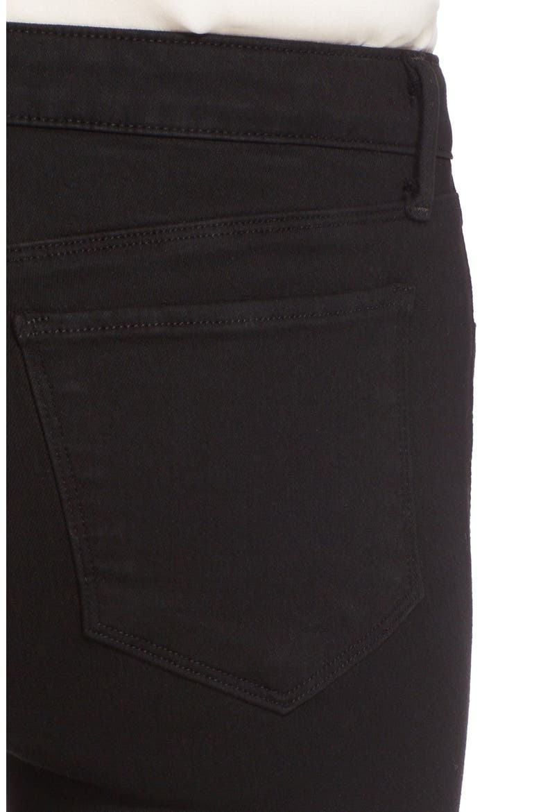 '30' High Rise Skinny Jeans, Alternate, color, NOIR