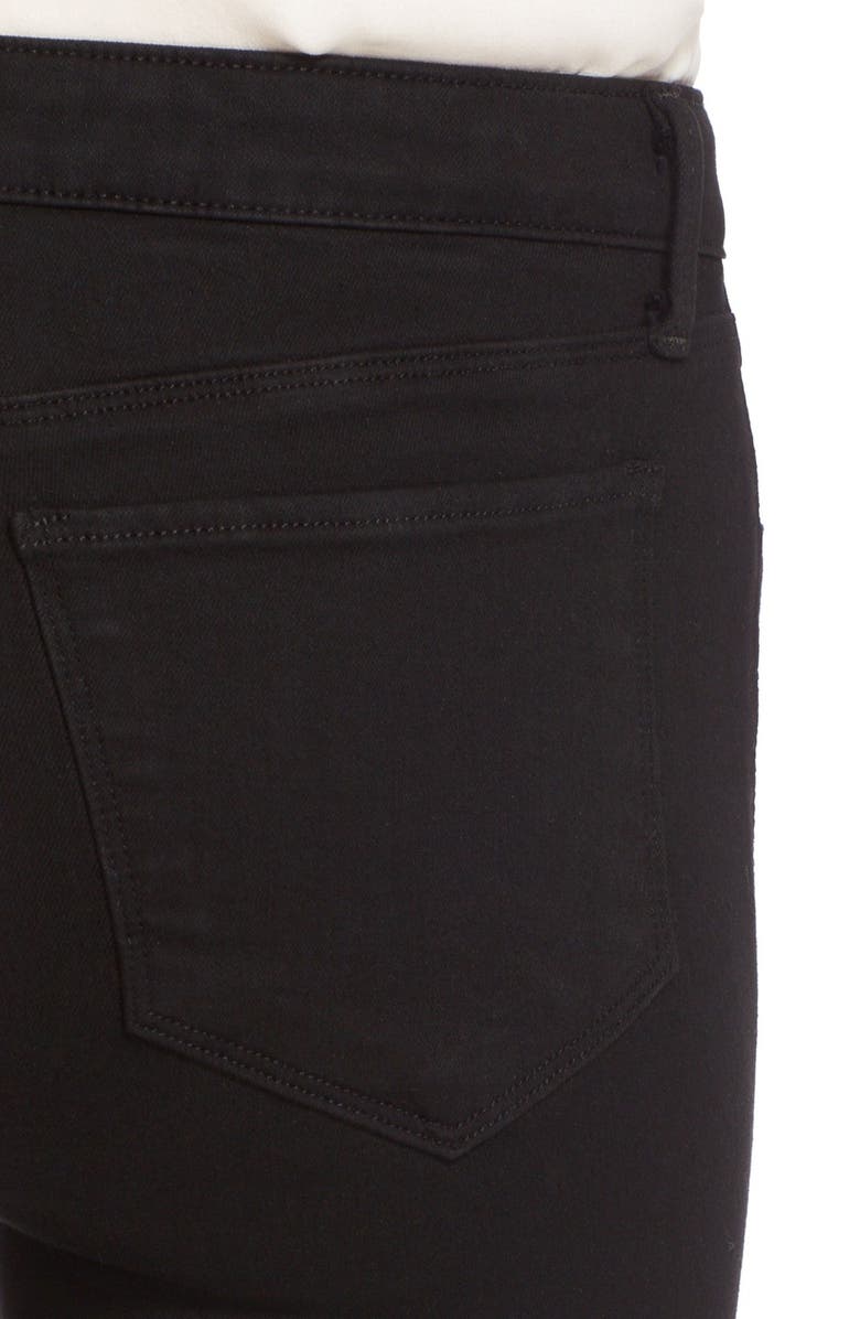 L'AGENCE '30' High Rise Skinny Jeans, Alternate, color, Noir