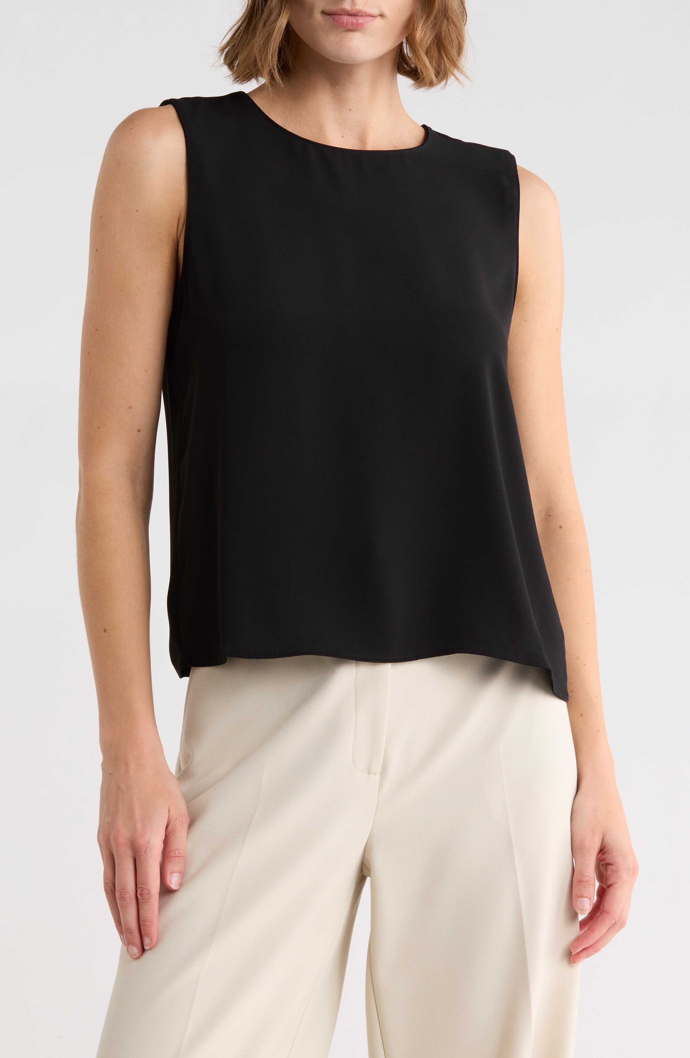 JASON WU Crewneck Sleeveless Crop Top