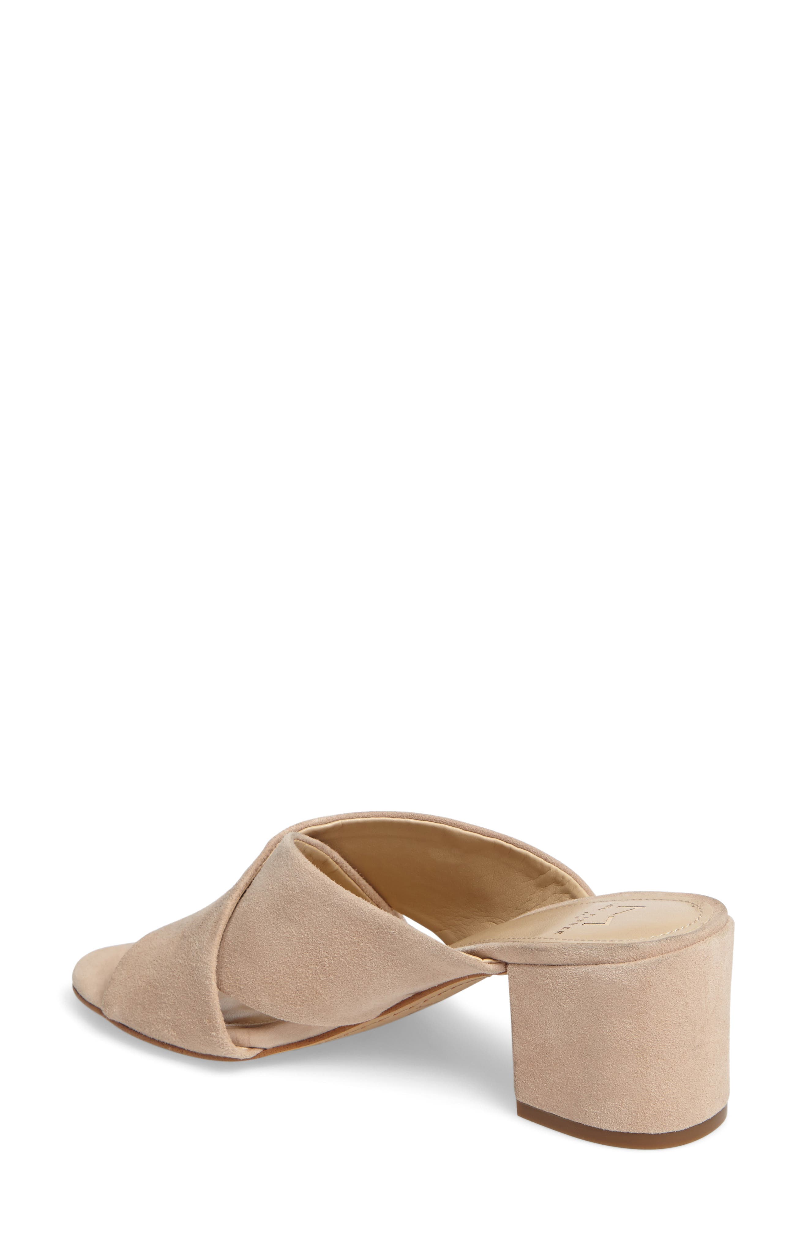 Rinna Crisscross Slide, Alternate, color, TAN SUEDE