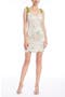 Rosette Sequin Cocktail Dress