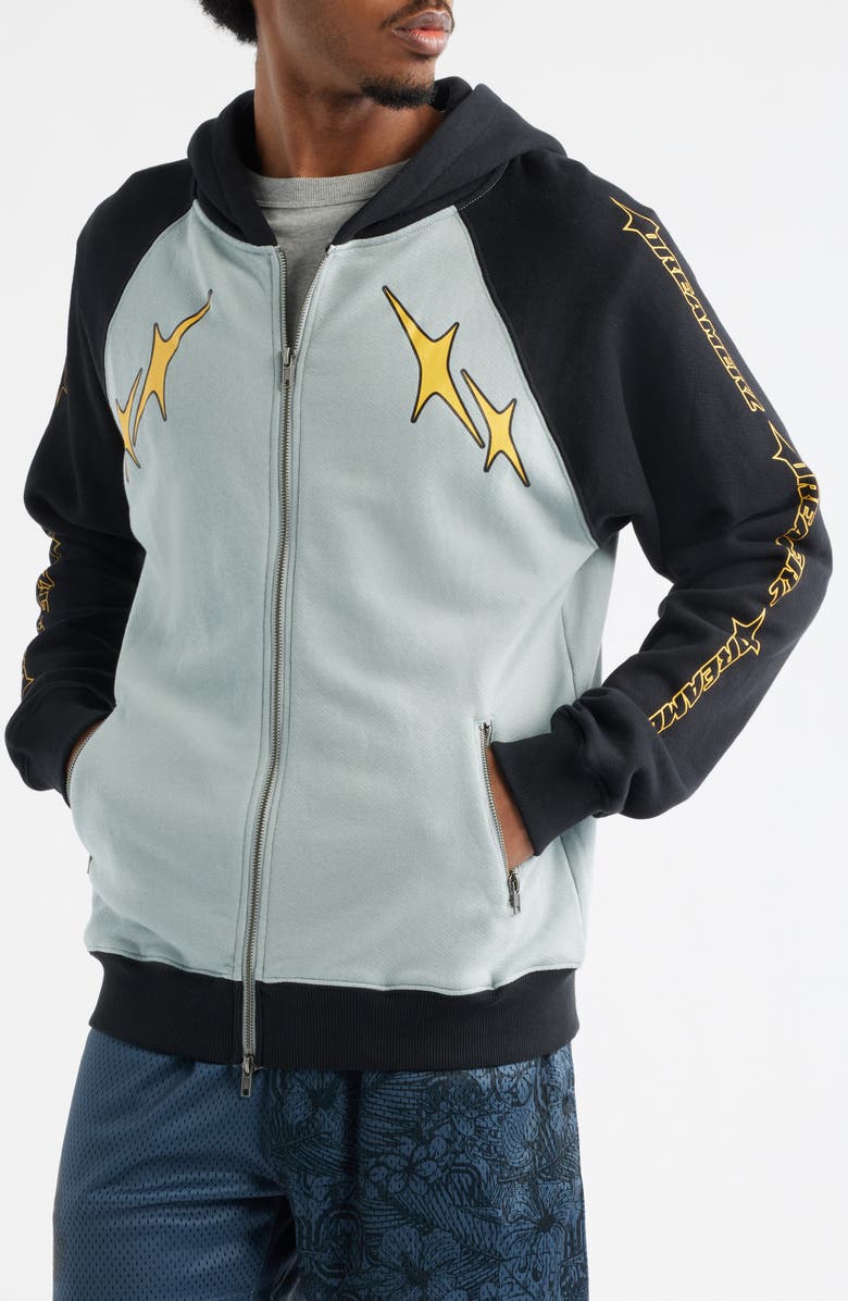 OVERTIME City Dreamerz Star Zip Hoodie, Alternate, color, Grey