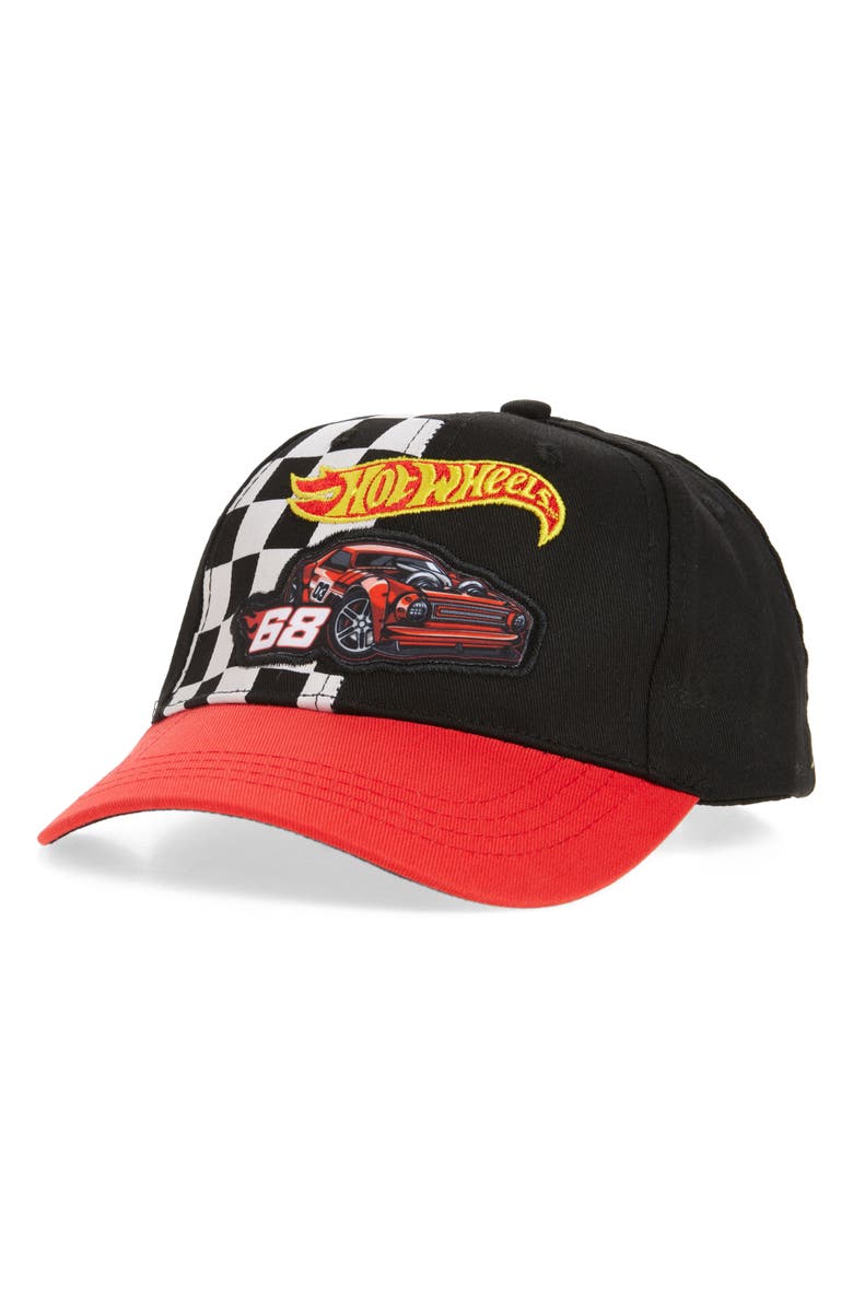 USPA ACCESSORIES Kids' Hot Wheels<sup>®</sup> Snapback Baseball Cap, Main, color, Red Black