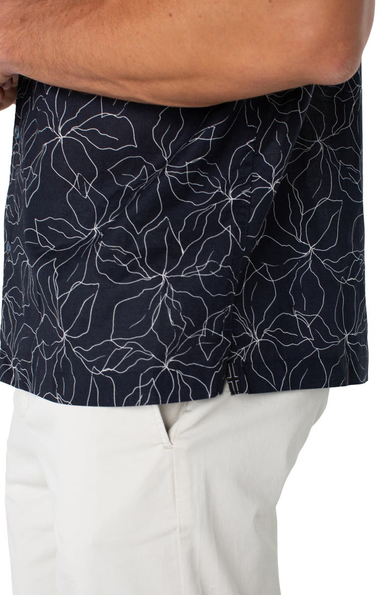 Liverpool Los Angeles Floral Cotton Camp Shirt, Alternate, color, 