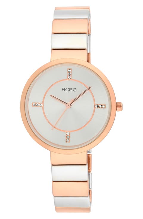 Crystal Bracelet Strap Watch, 36mm