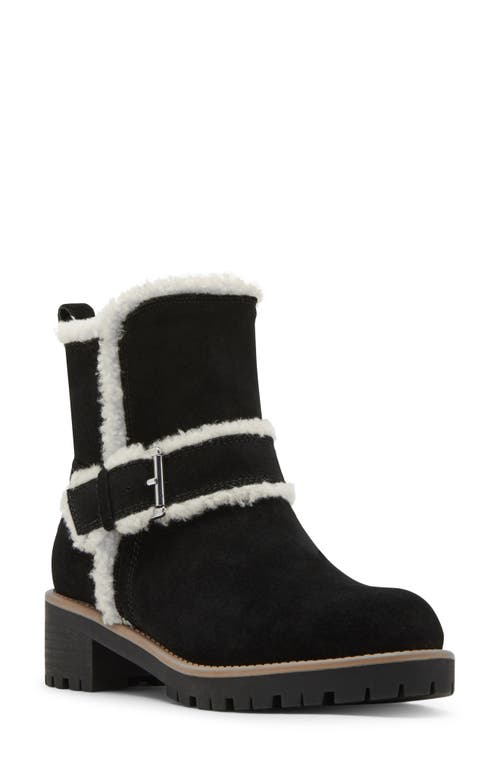 Blondo Margo Waterproof Faux Fur Bootie in Black Suede 