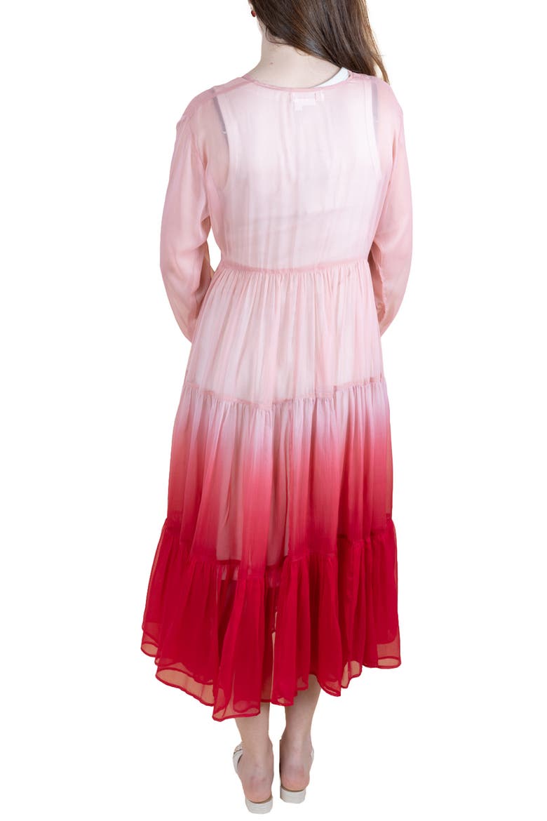 Ombré Cover-Up Dress, Alternate, color, PINK COMBO