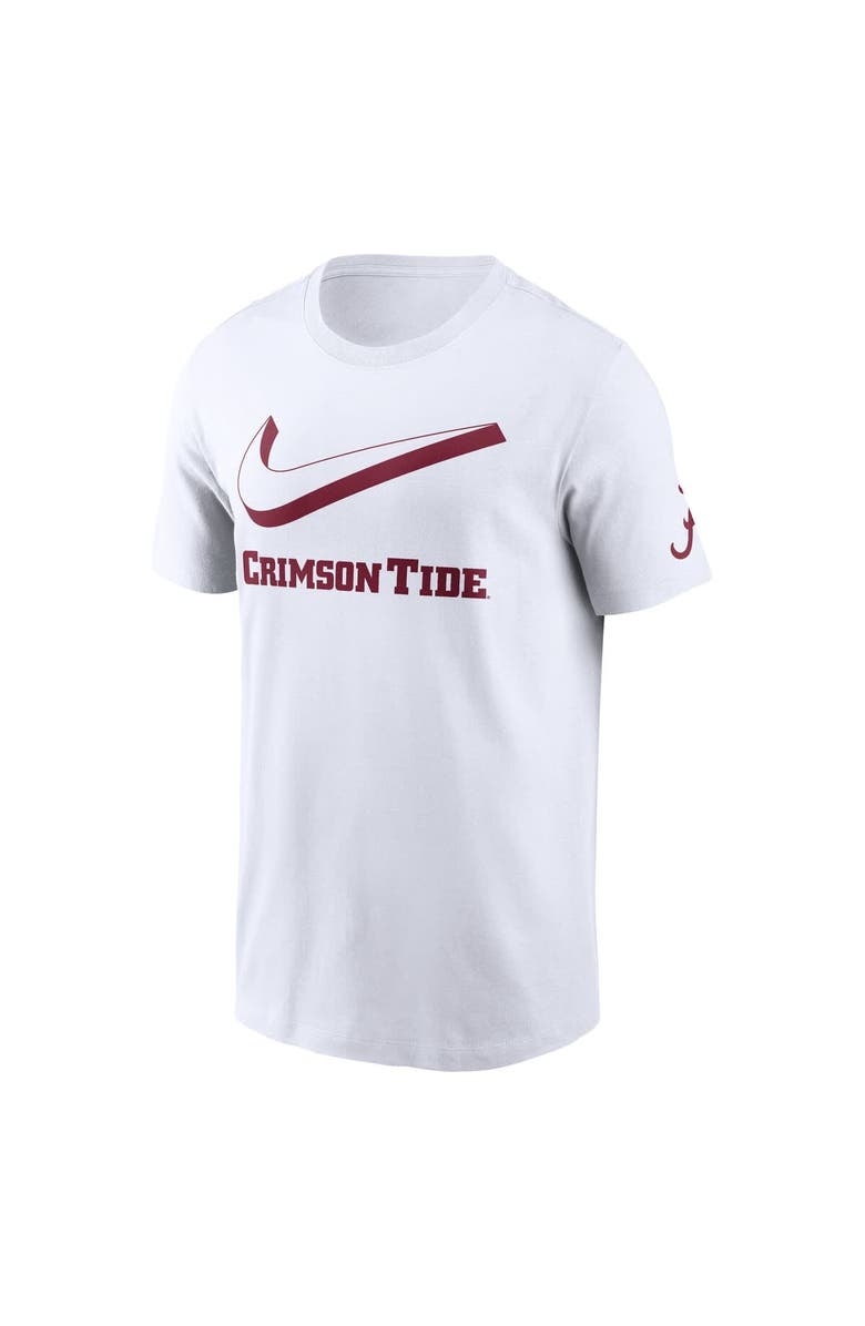 Nike Men's Nike White Alabama Crimson Tide Primetime 2-Hit Swoosh T-Shirt, Alternate, color, White