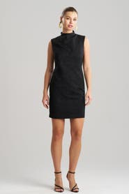 Natori Geo Texture Jacquard Sheath Dress