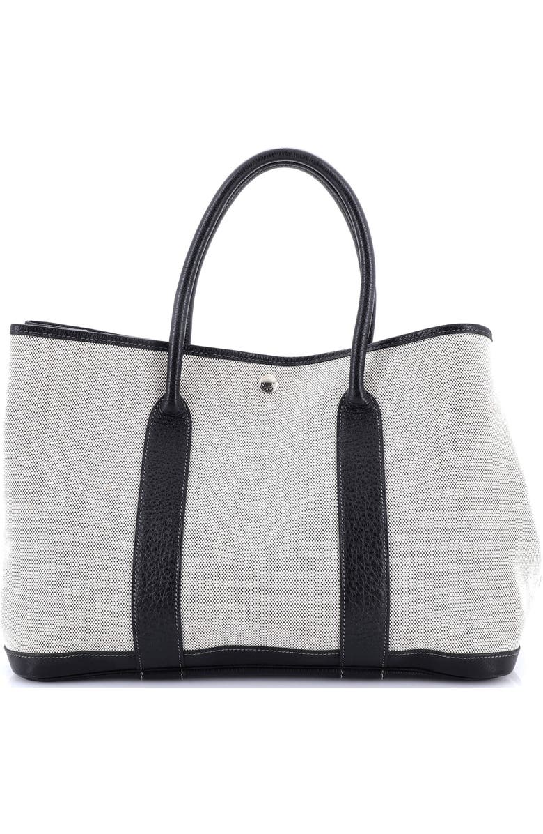 Pre-Owned Hermes Garden Party Tote Toile and Leather 36, Main, color,