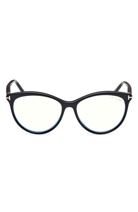 55mm Round Blue Light Blocking Glasses