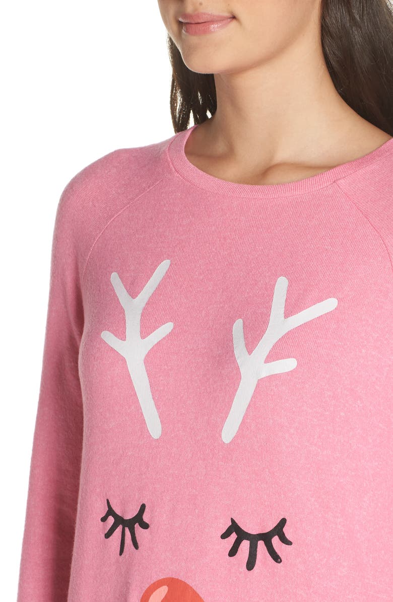 Make + Model Warm Me Up Raglan Sleep Shirt, Alternate, color,