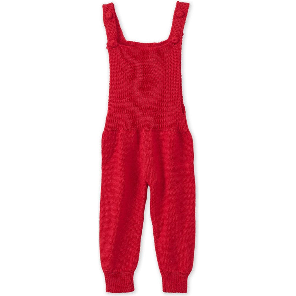 Vild House Of Little Baby Alpaca Overall In Red