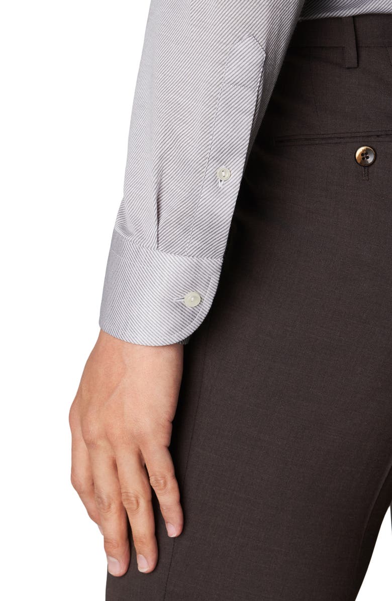 Eton Contemporary Fit Stripe Dress Shirt, Alternate, color, 