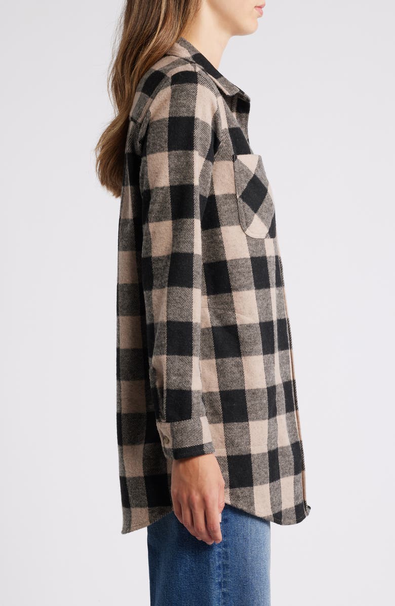 beachlunchlounge Tyler Flannel Tunic Shirt, Alternate, color, 