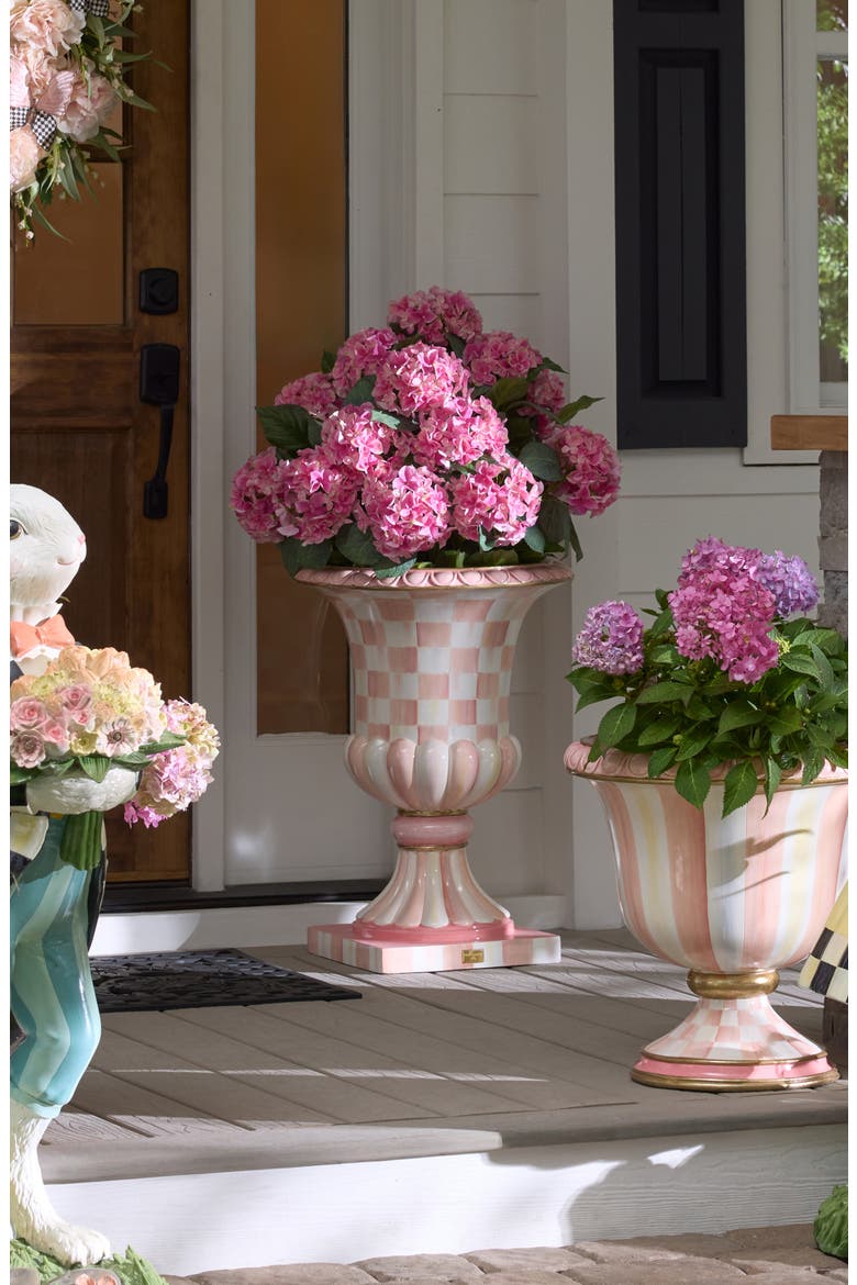 Rosy Check Pedestal Urn, Alternate, color, ROSY