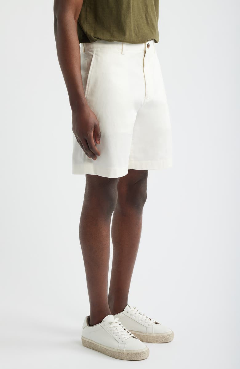 Theory Standard Chino in Moonsoft Cotton Blend Shorts, Alternate, color, Winter Ivory