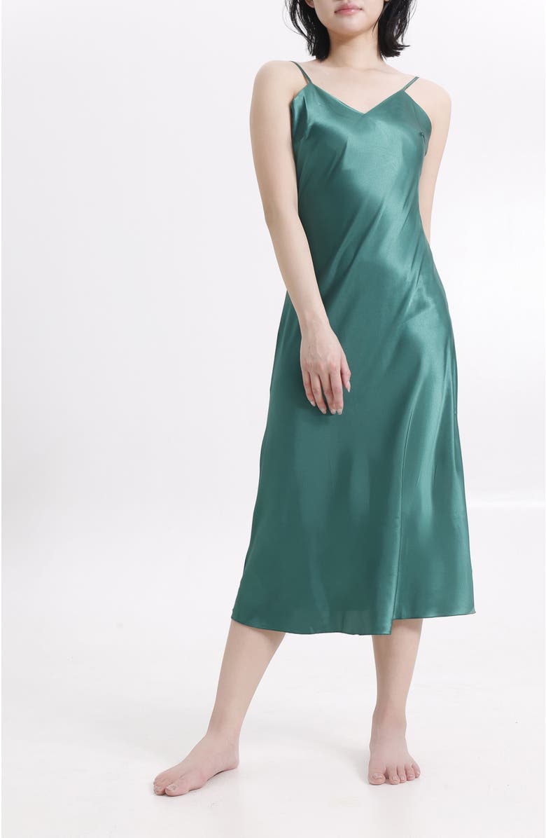 LECHERY<sup>®</sup> Lustrous Silky Shiny Satin Slip Dress, Alternate, color, 