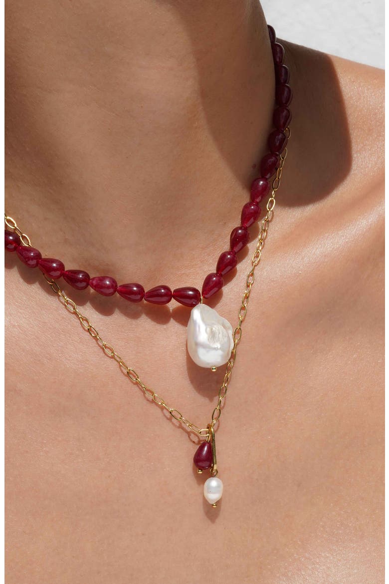 Geras Necklace, Alternate, color, GOLD
