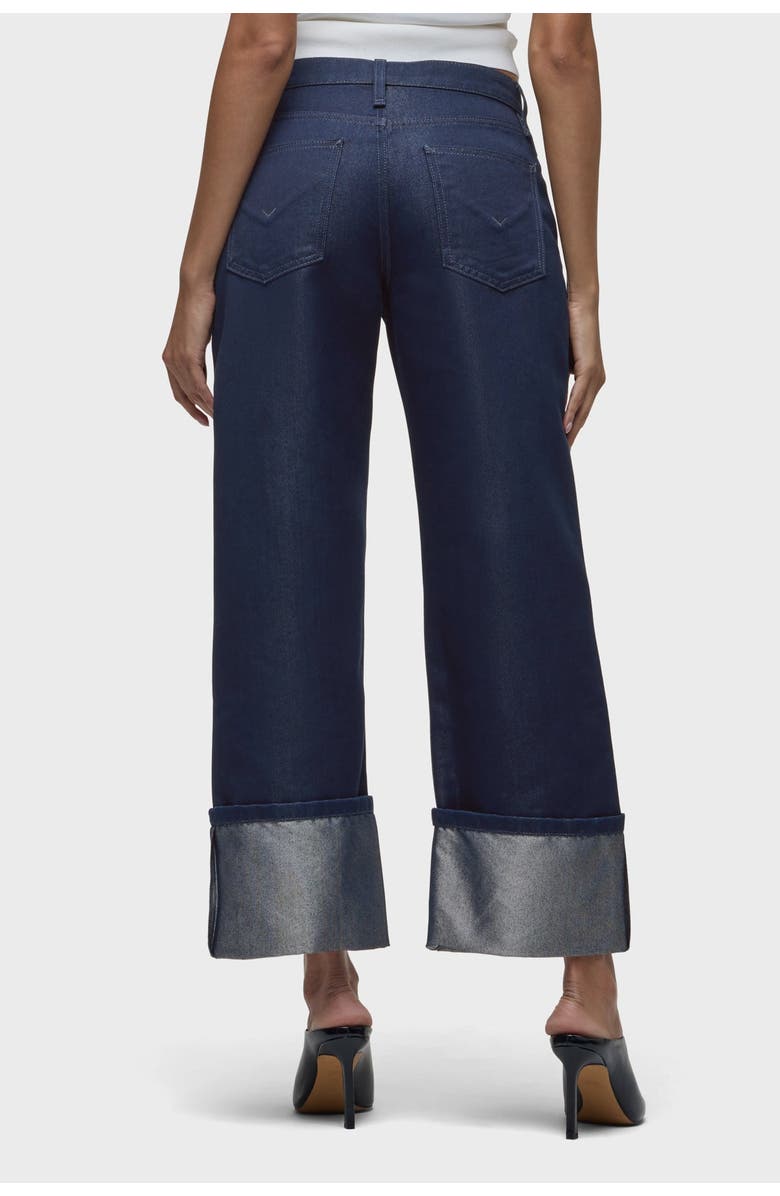 Hudson Jeans Rosie Wide Cuff, Alternate, color, Indigo Metallic