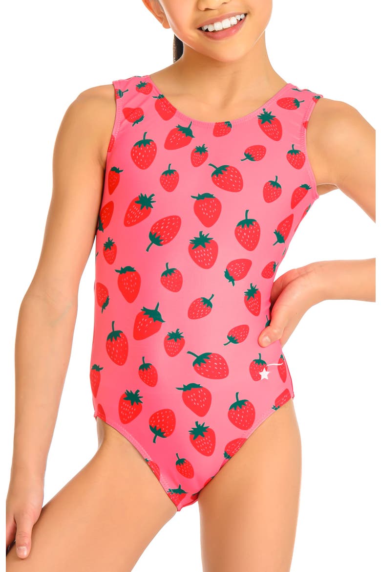Strawberry Fields Leotard, Main, color, Strawberry Fields