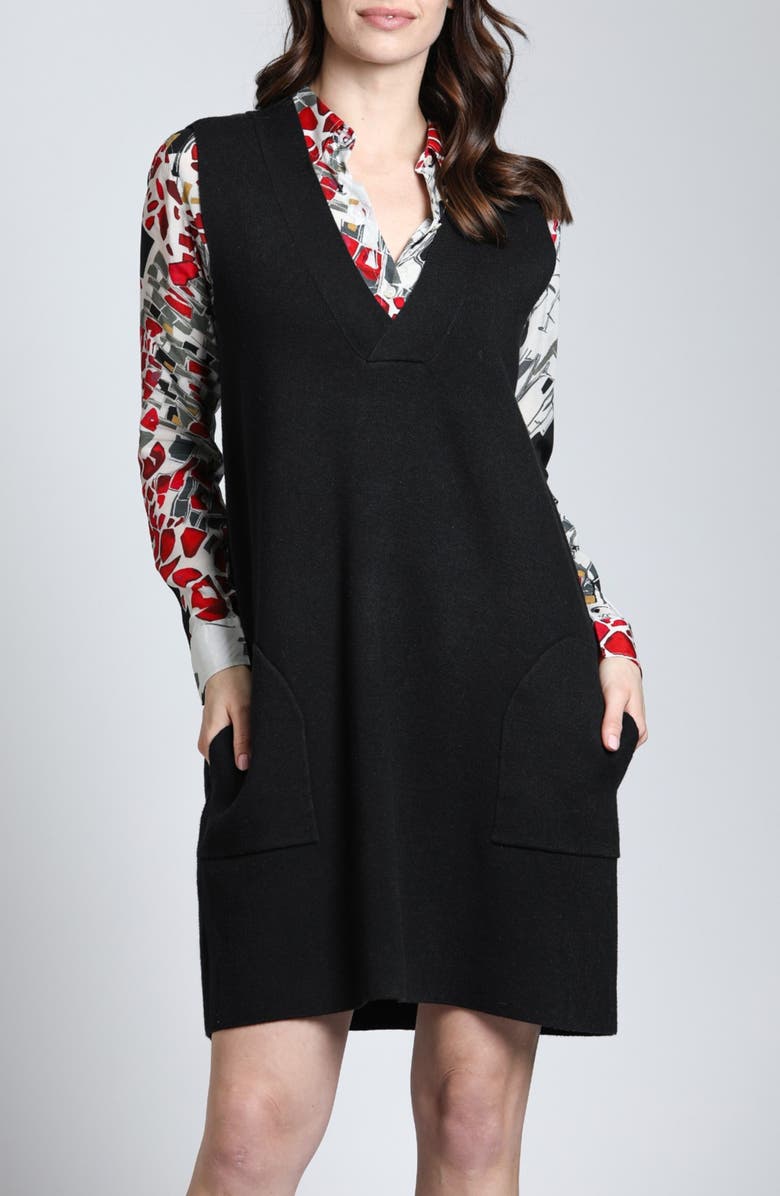 APNY Sleeveless Sweater Dress, Main, color, 