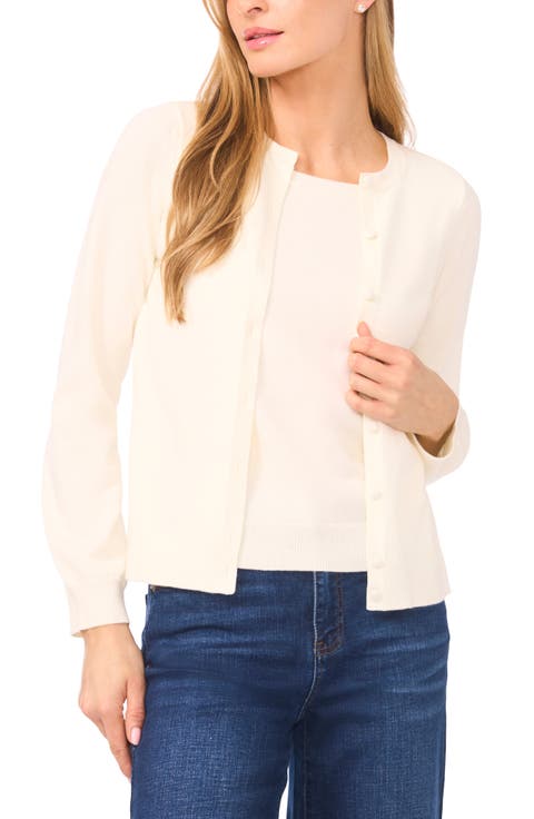 Attached Tank Cardigan Sweater