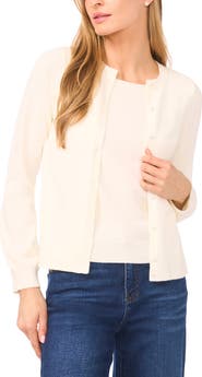 Halogen® Attached Tank Cardigan Sweater