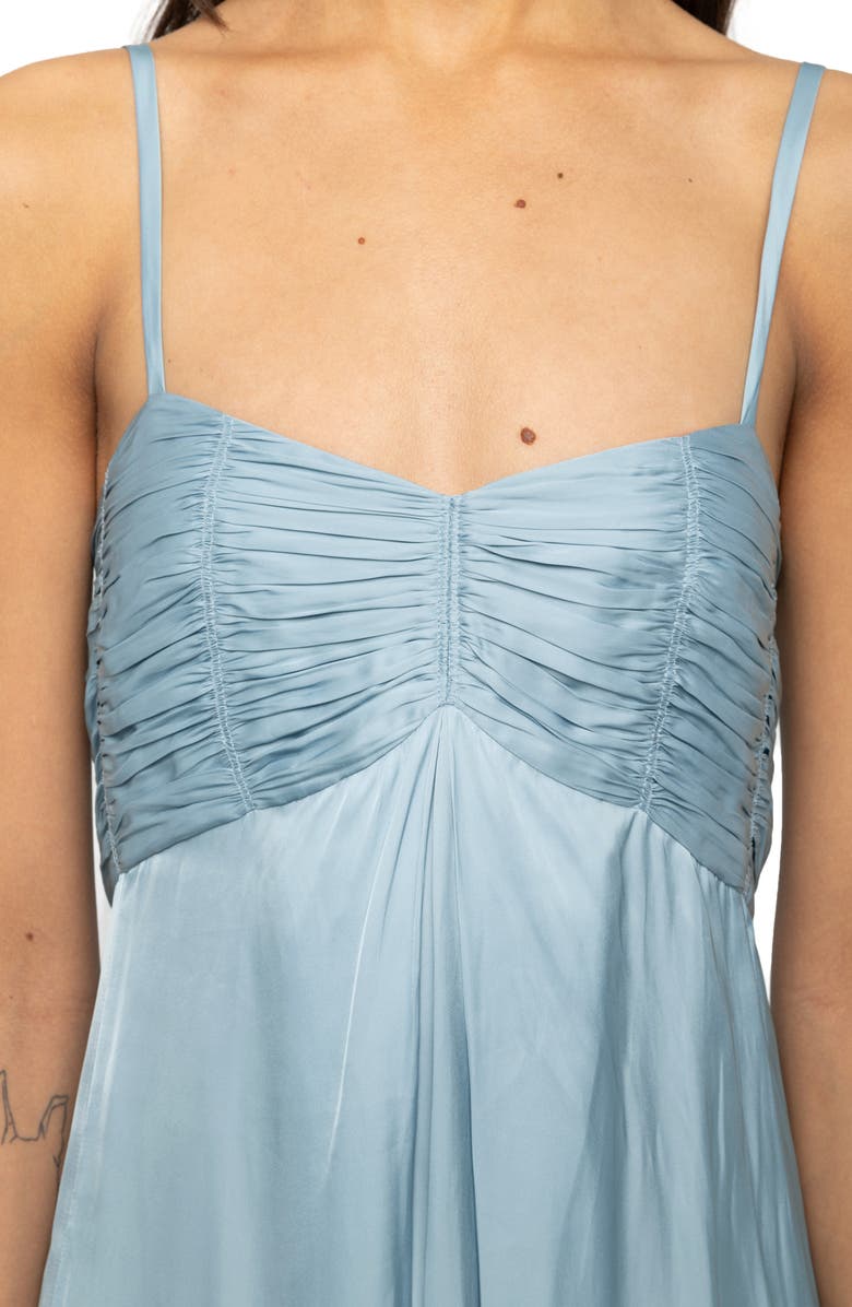 Zadig & Voltaire Rippie Satin Dress, Alternate, color, Sky