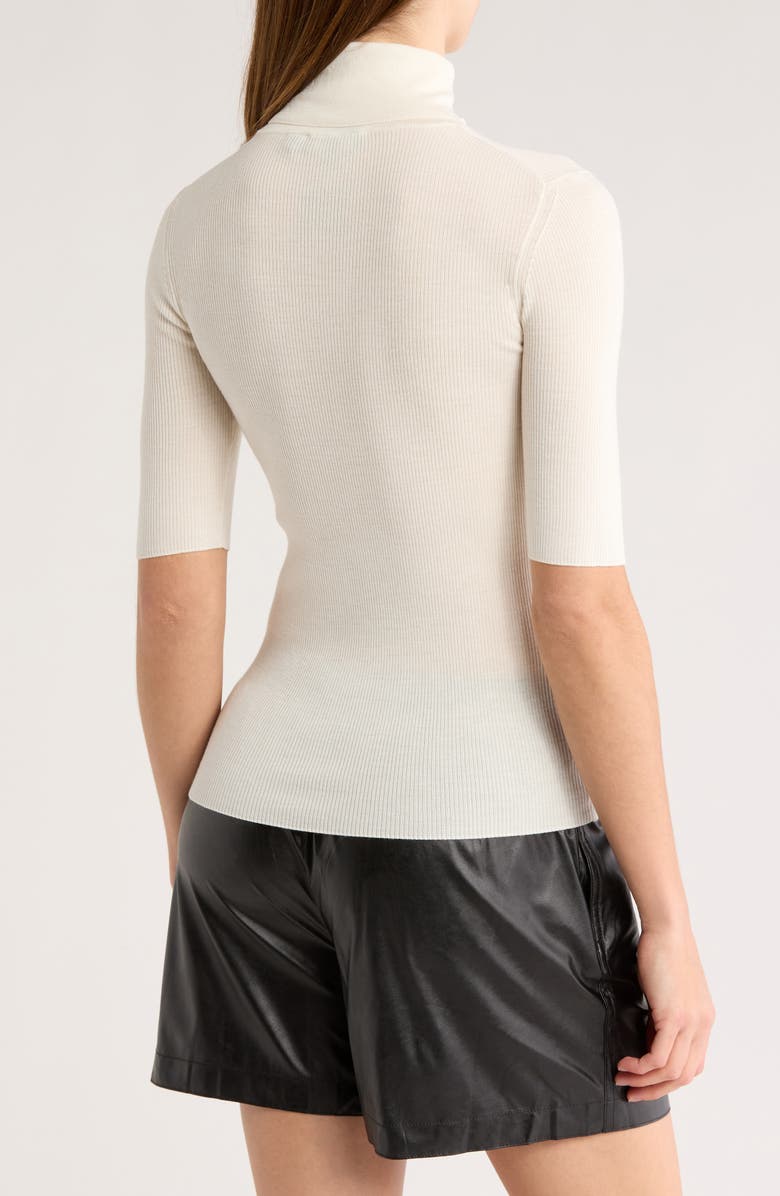 Theory Leenda Merino Wool Turtleneck Sweater, Alternate, color, Ivory