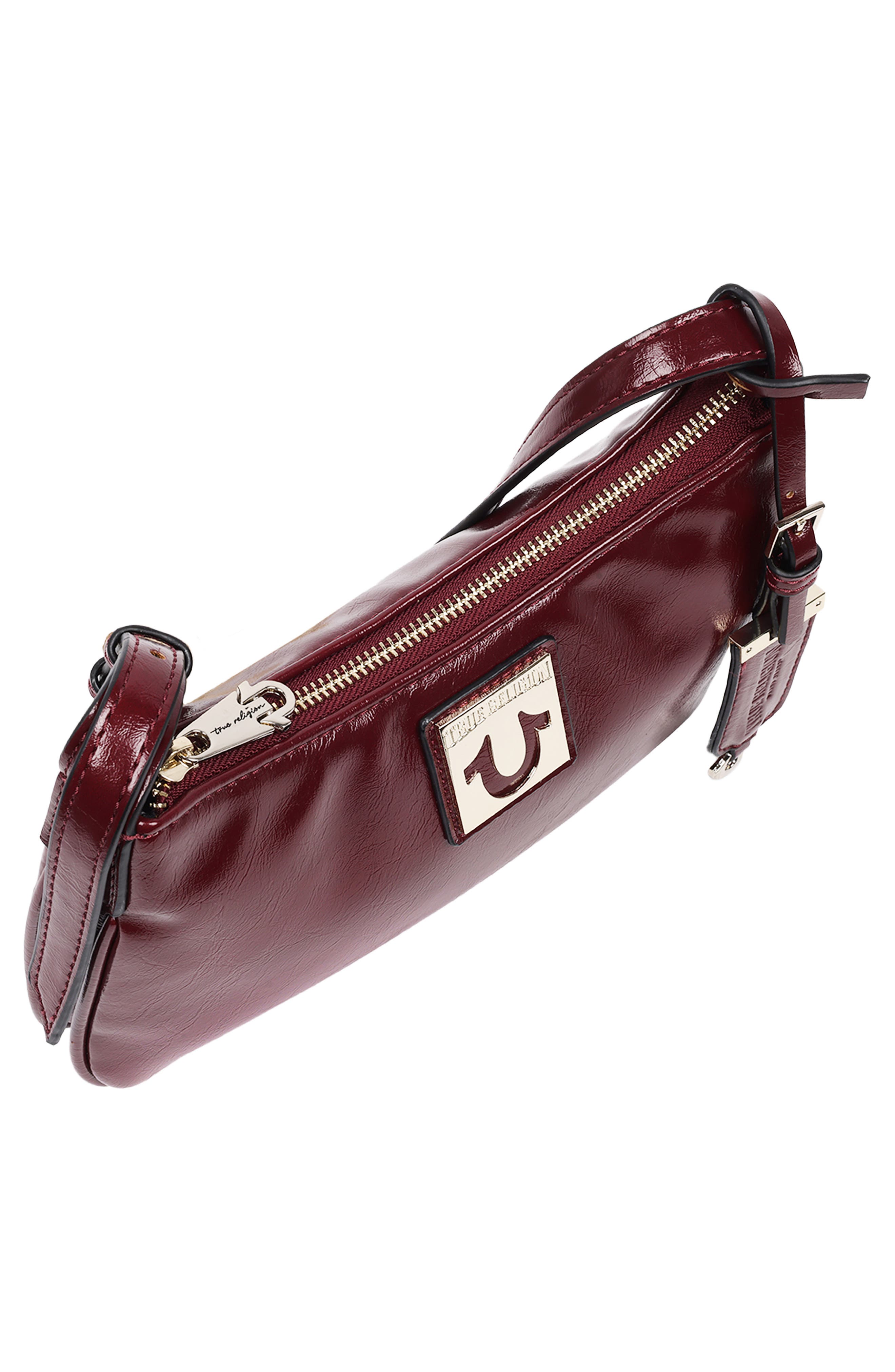 True Religion Horseshoe Plaque Shoulder Bag, Alternate, color, 