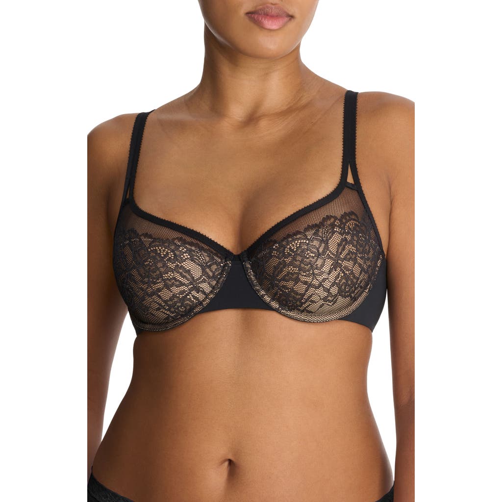 Natori Graceful Underwire Balconette Bra In Black