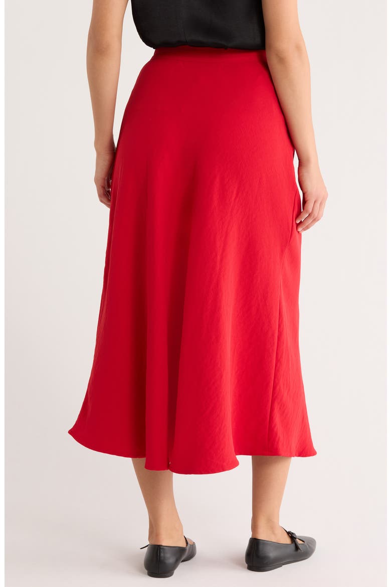 Natalia Midi Circle Skirt, Alternate, color, CHERRY RED