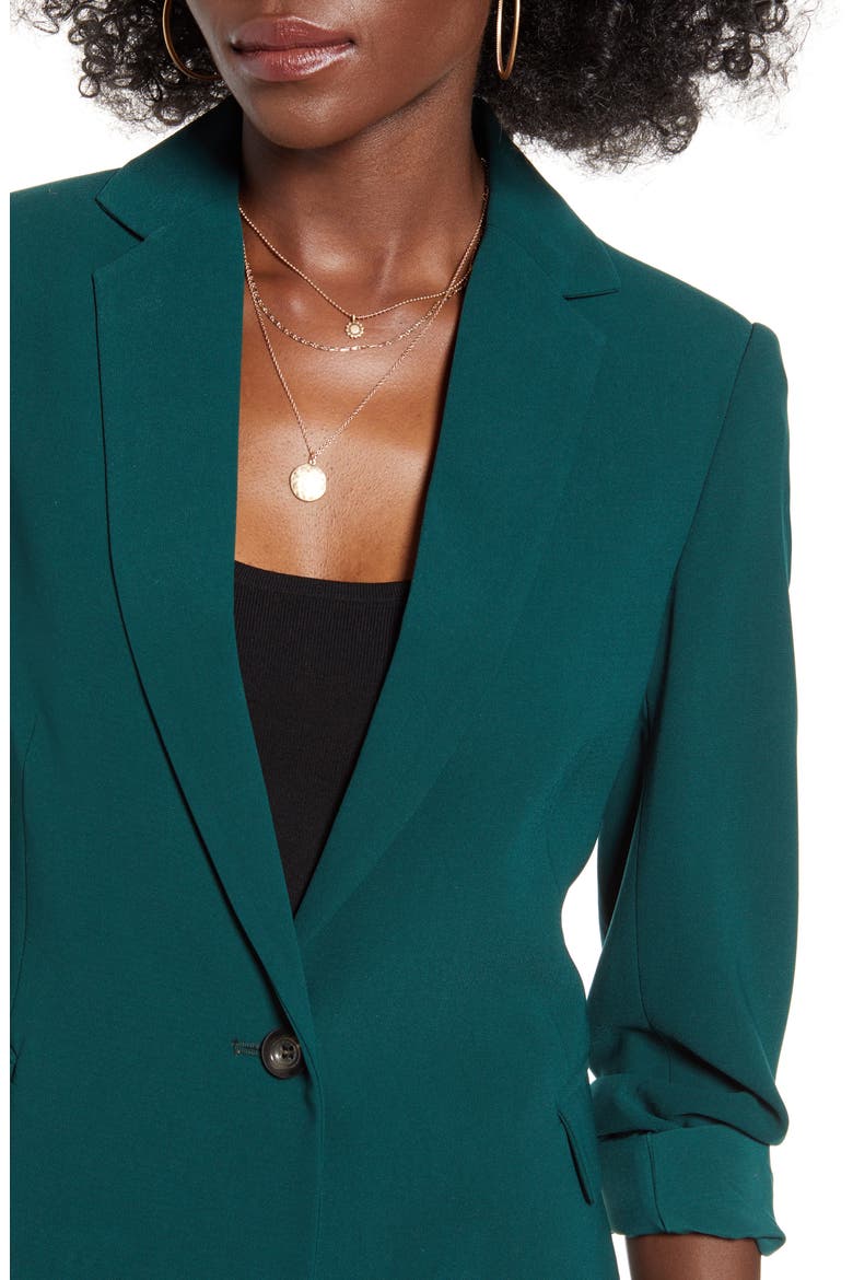 Single Button Blazer, Alternate, color, SYCAMORE