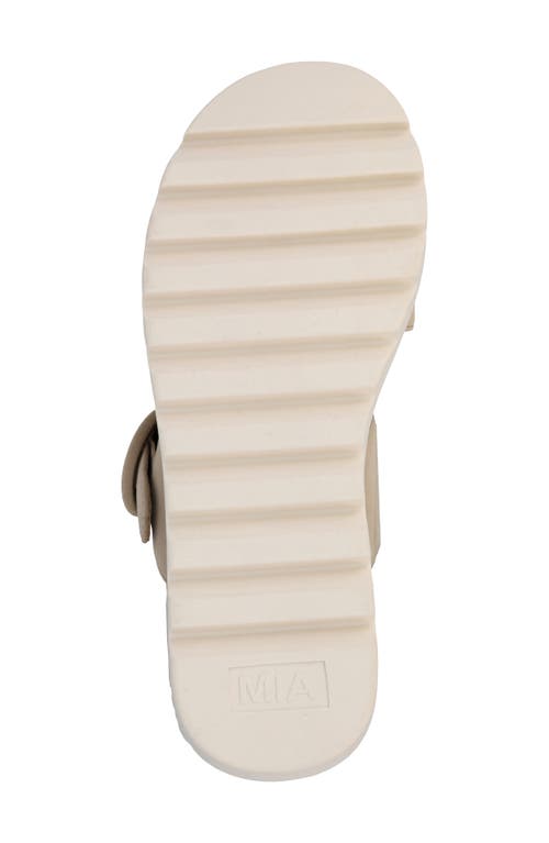 Mia Orla Platform Wedge Sandal In Sand