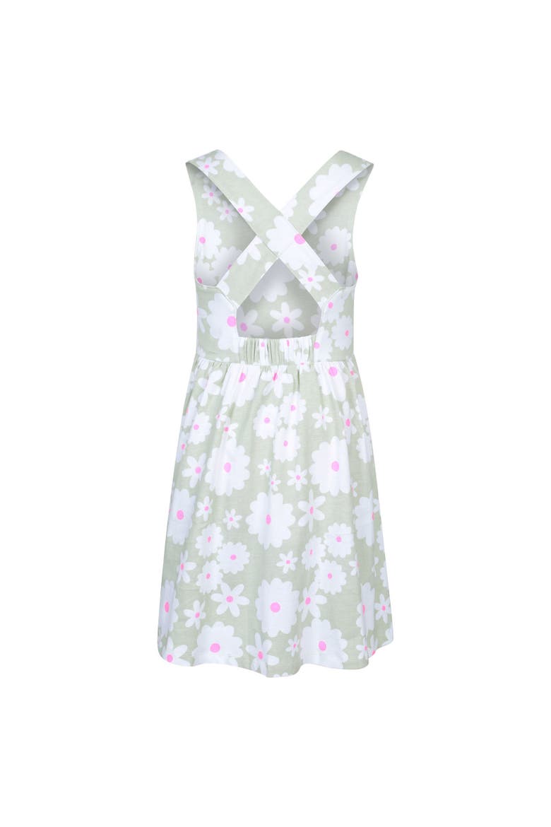 Lana Flowers Cross Back Dress, Alternate, color, Pale Green