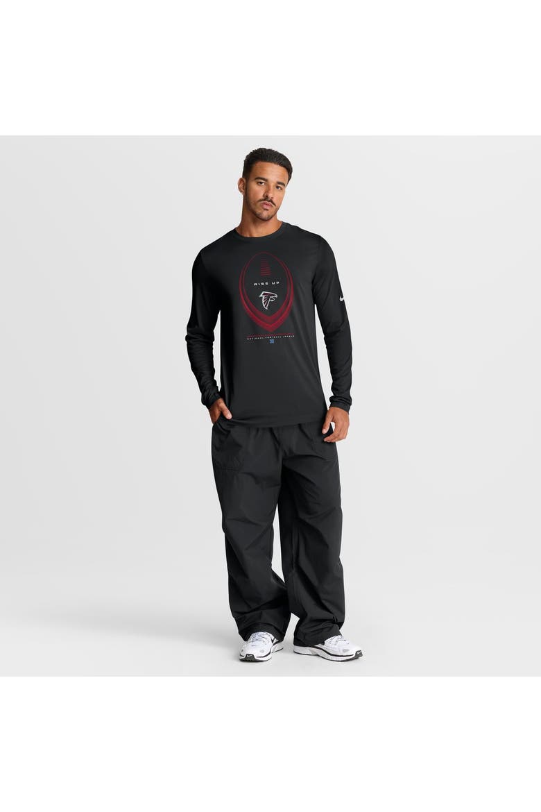 Men's Nike Black Atlanta Falcons Legend Icon Dri-FIT Long Sleeve T-Shirt, Alternate, color, Black