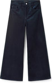 MANGO High Waist Wide Leg Corduroy Jeans