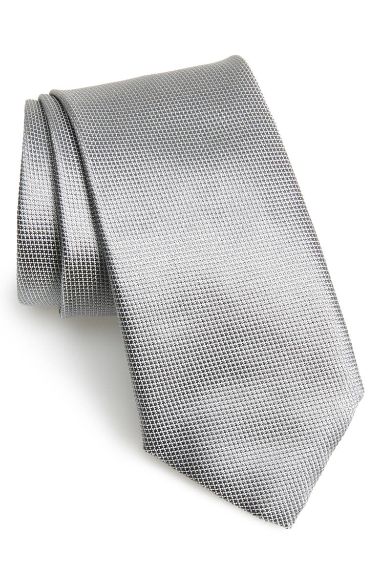 Canali Solid Silk Tie, Main, color, 
