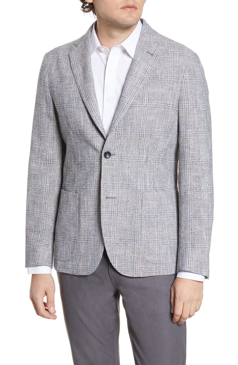 Nordstrom Signature Trim Fit Plaid Sport Coat, Alternate, color, 