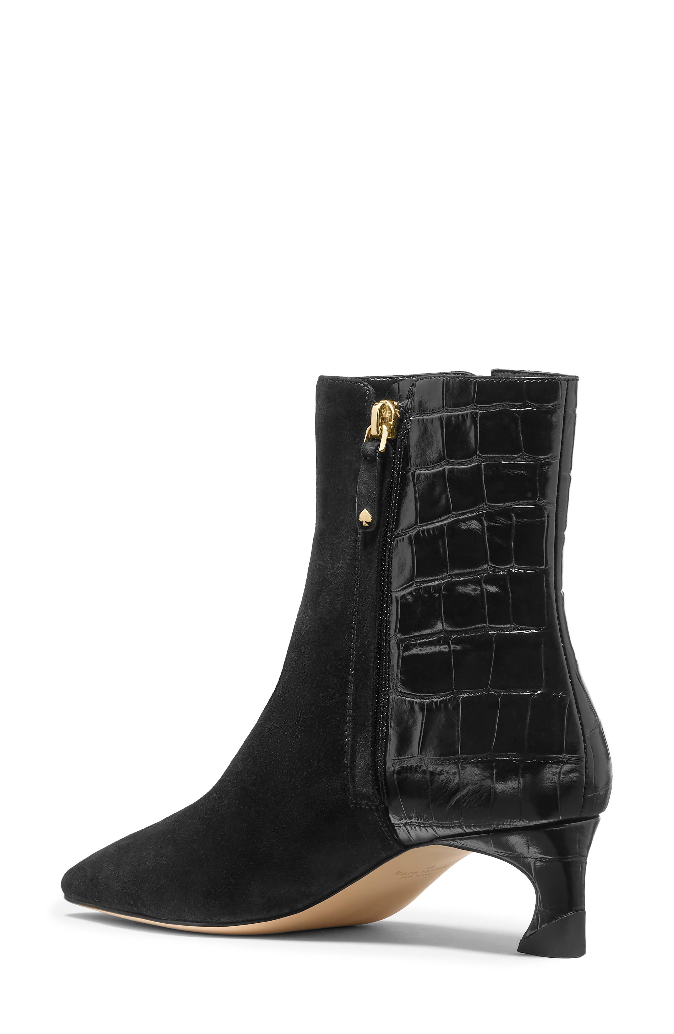 Viv Leather Bootie, Alternate, color, BLACK