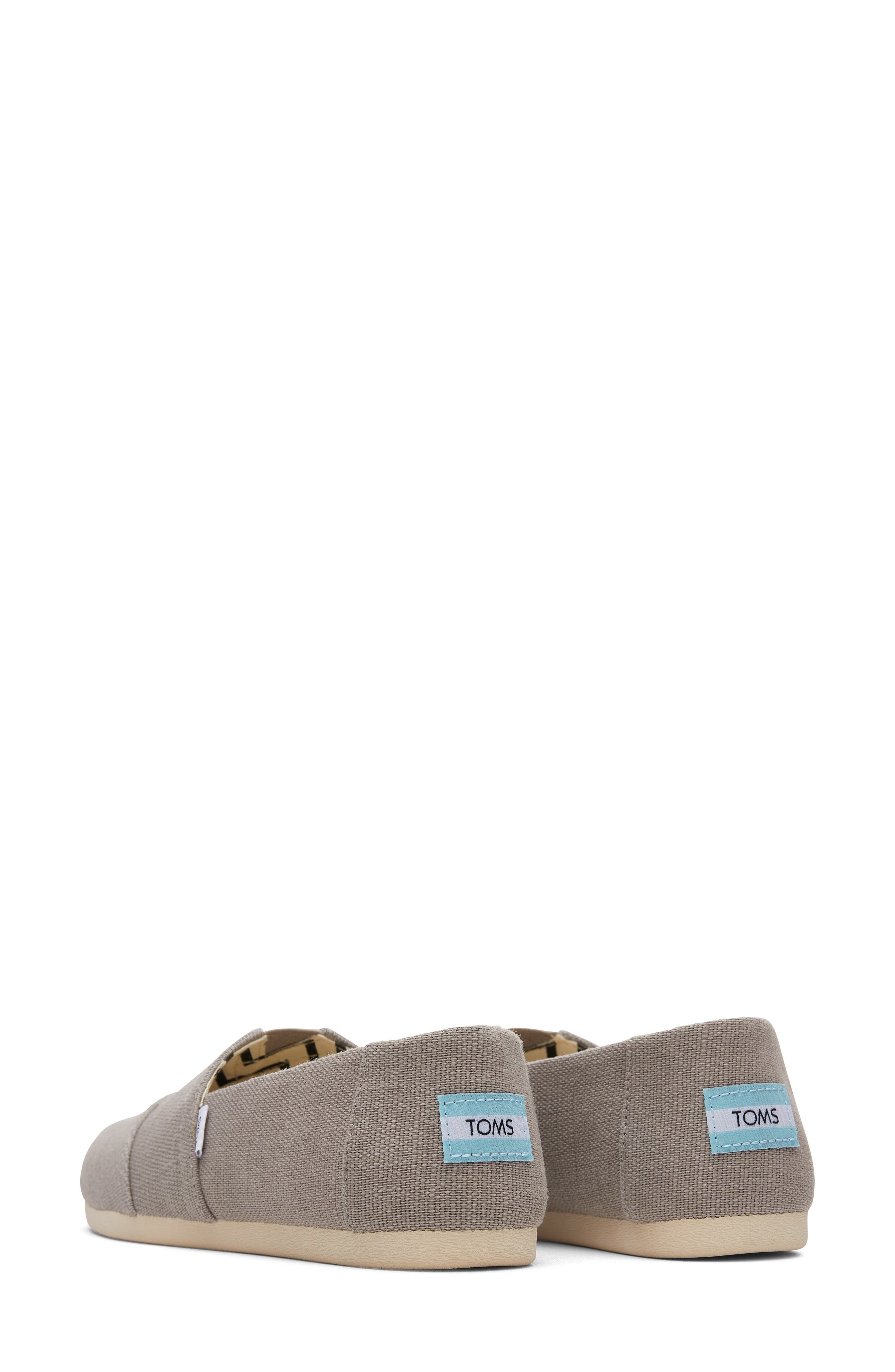 TOMS Alpargata Slip-On, Alternate, color, Morning Dove Heritage Canvas